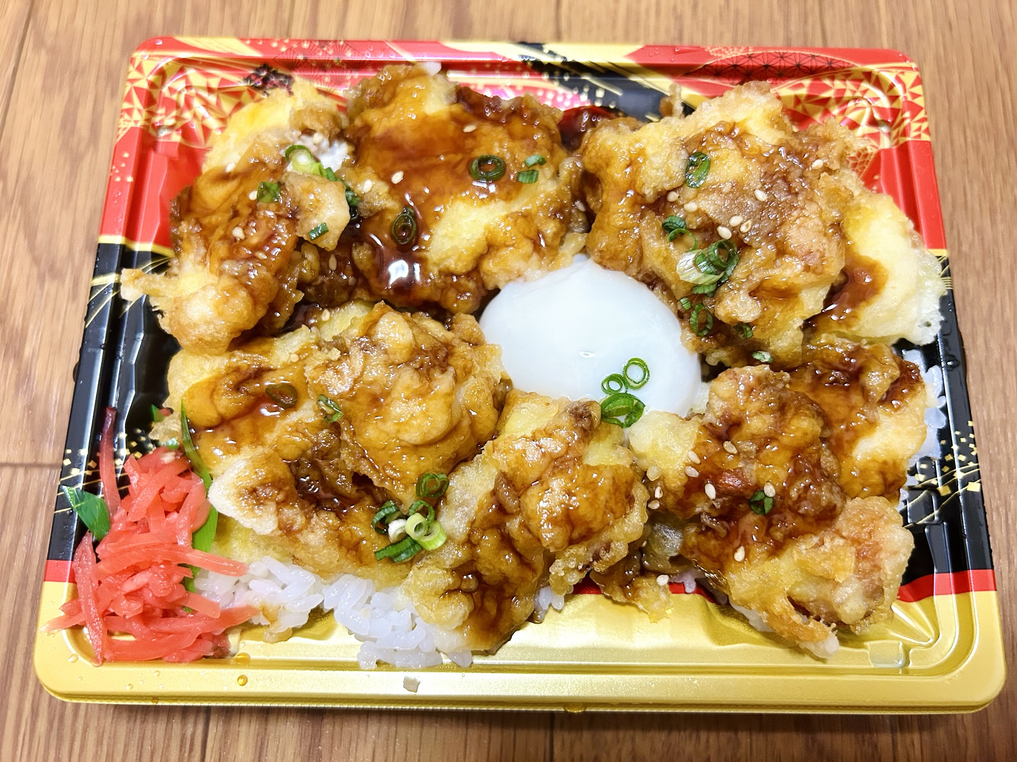 温玉とり天重