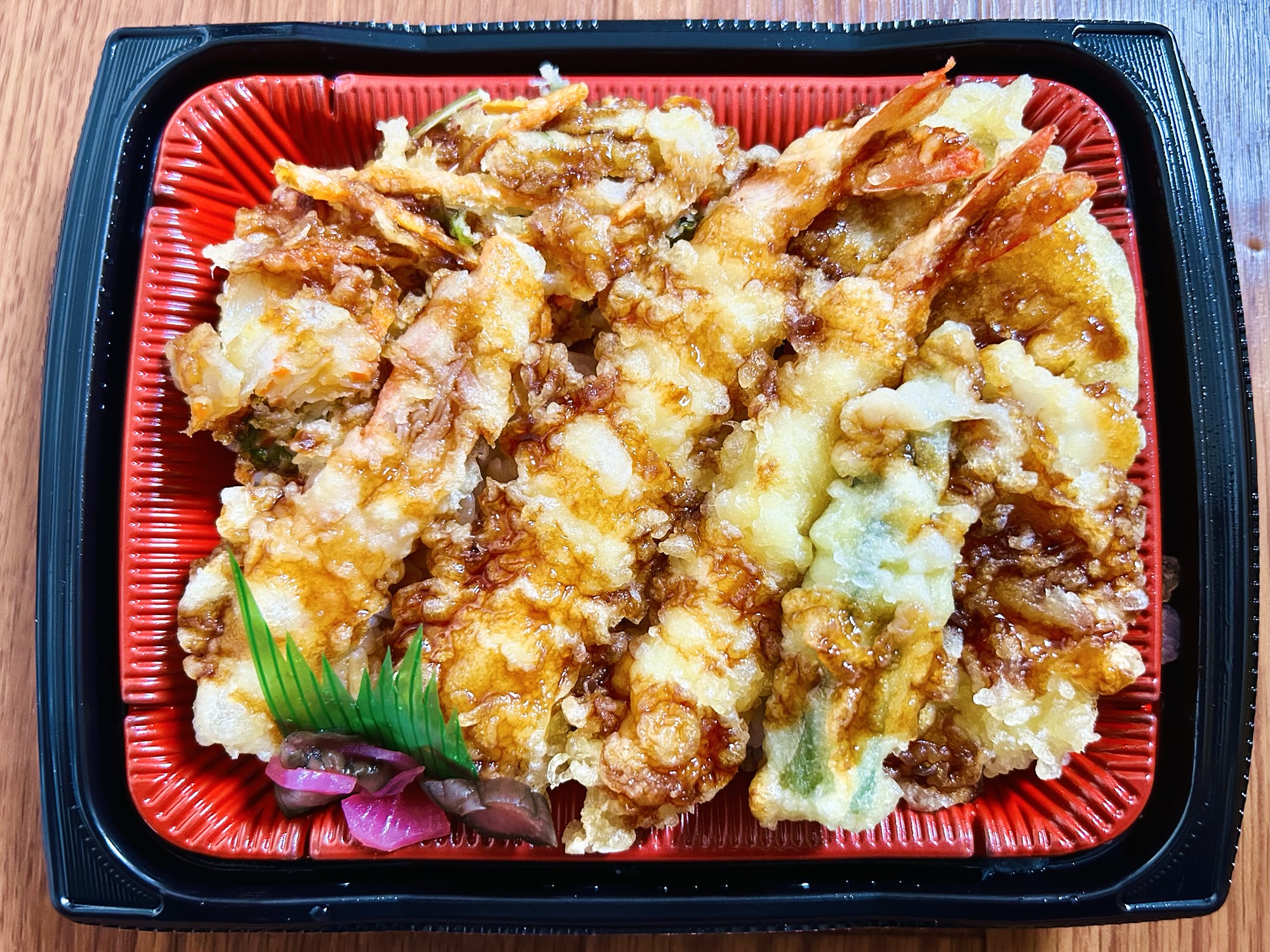 野菜入り天重（かき揚げ）