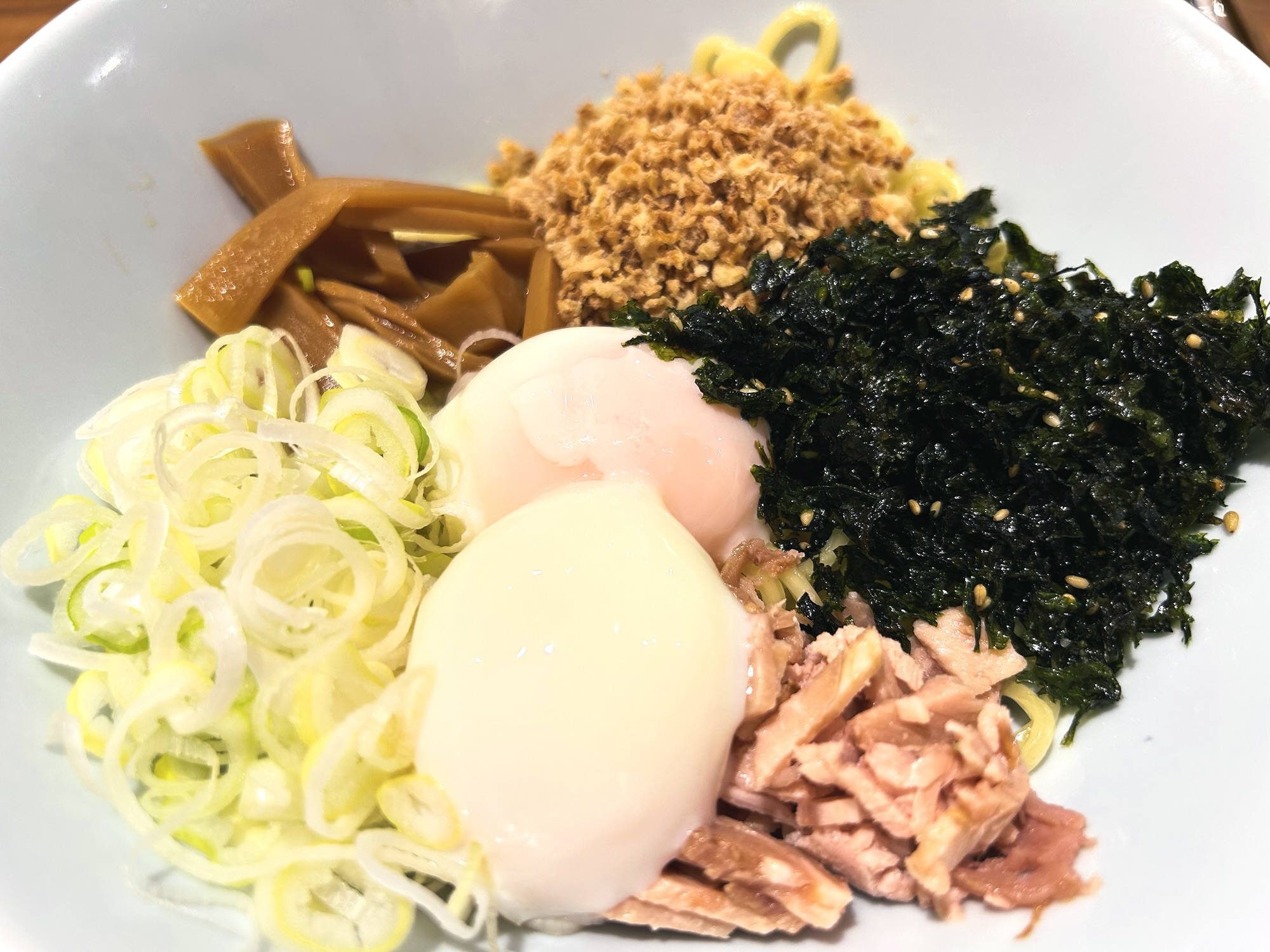 壱角家の油そば温玉W